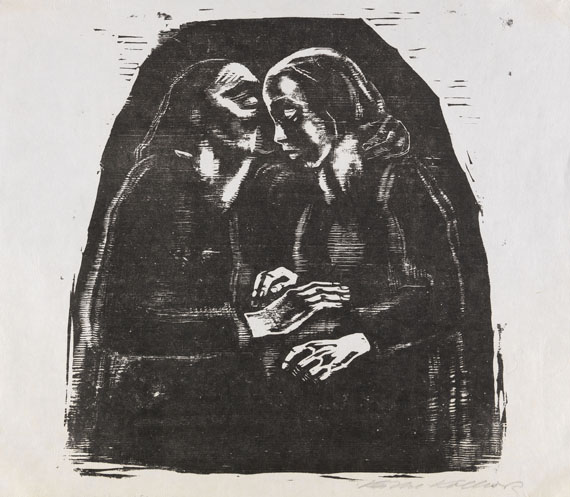 Käthe Kollwitz - Maria und Elisabeth (endgültige dritte Fassung)