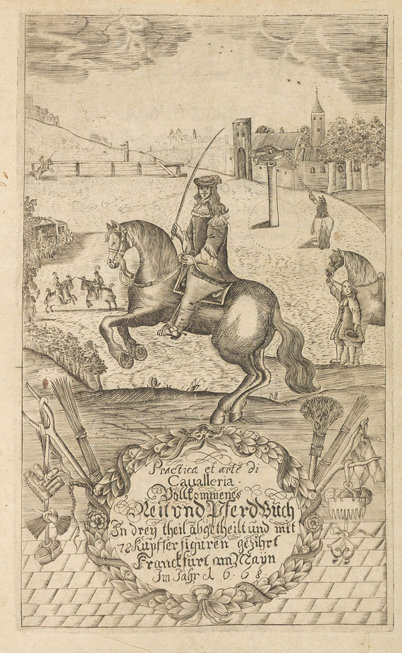  Pferde - Lieb, Chr. J., Practica et arte di cavalleria. - 