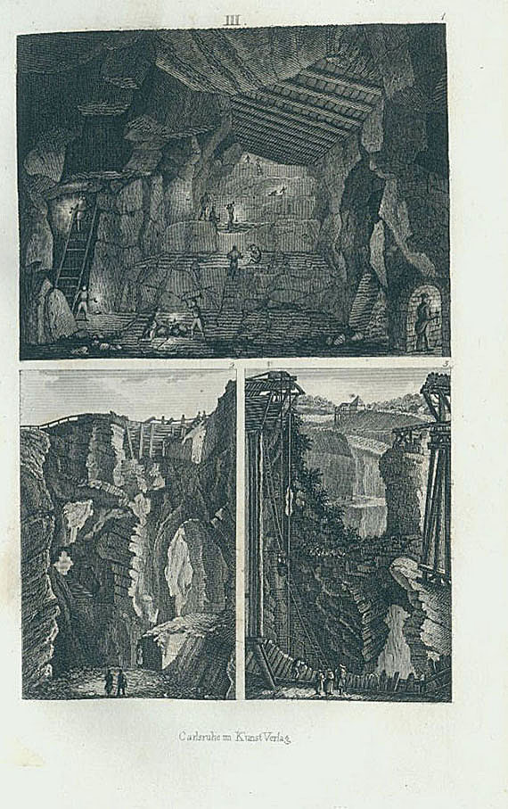 Karl Caesar von Leonhard - Geologie. 5 Bde. Dabei: 3 Beigaben