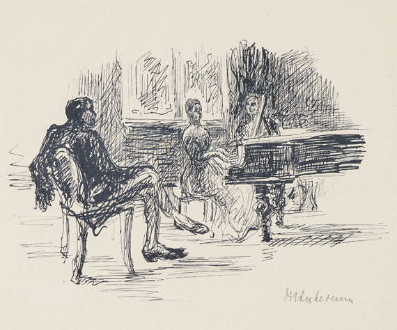 Max Liebermann - Zeichnungen zu Goethes Mann von 50 Jahren.