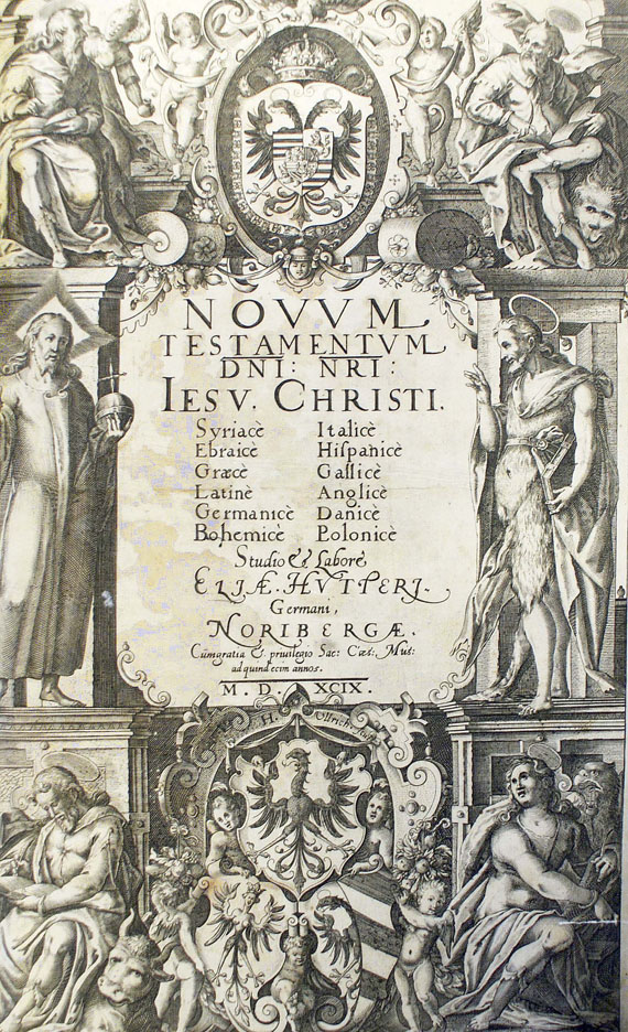 Biblia polyglotta - Biblia polyglotta. Neues Testament. Tl. I (von 2). 1559.