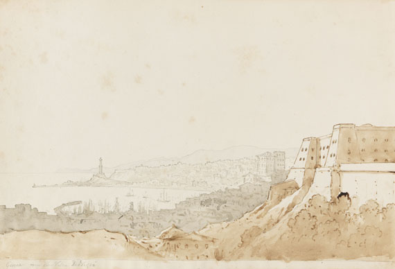 Franz Ludwig Catel - Blick auf den Hafen von Genua