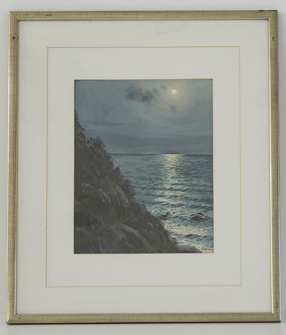 Albert Nikolajewitsch Benois - Meeresküste bei Vollmond - Frame image