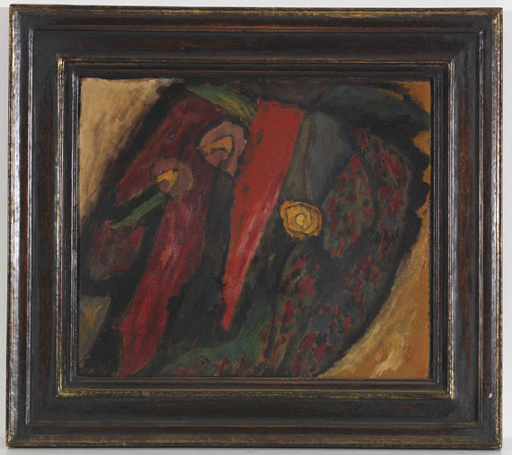 Gabriele Münter - Farbstudie 1915 mit Rot und Gelb - Frame image