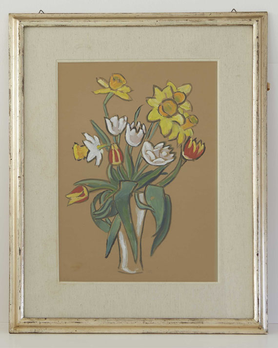 Gabriele Münter - Blumenstillleben (Strauß von Dr. Beaucamps) - Frame image