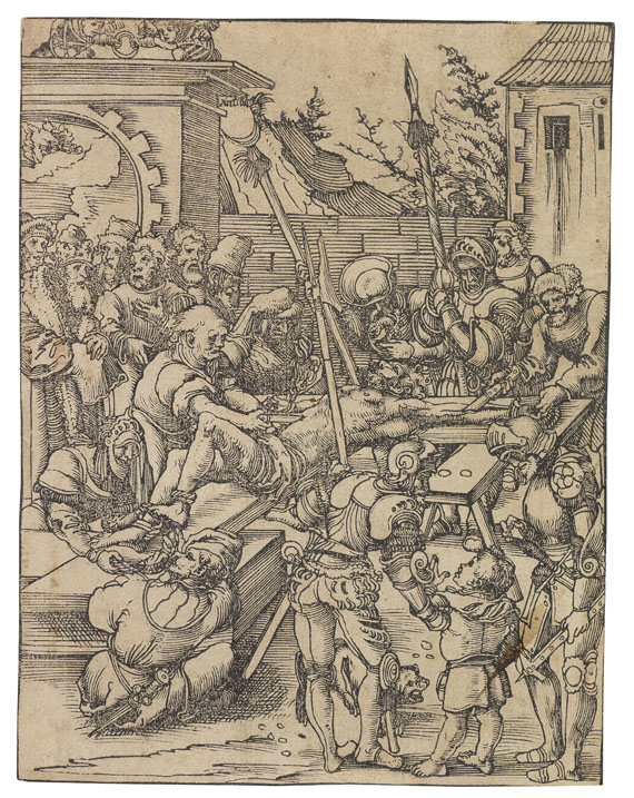 Lucas Cranach d. Ä. - 1 Bl. Martyrium des Hl. Bartholomäus.