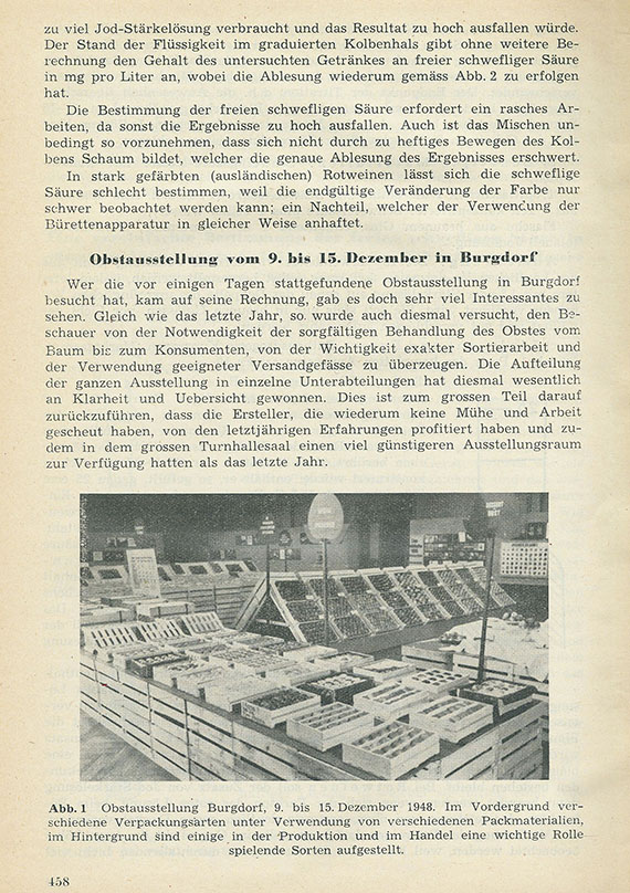 Botanik - Konvolut Schweizerische Obst- u. Gartenzeitschriften. Ca. 83 Jgge. + Dubl.