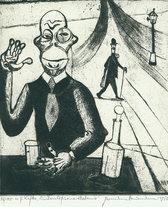Hermann Naumann - Grafik zu Franz Kafka