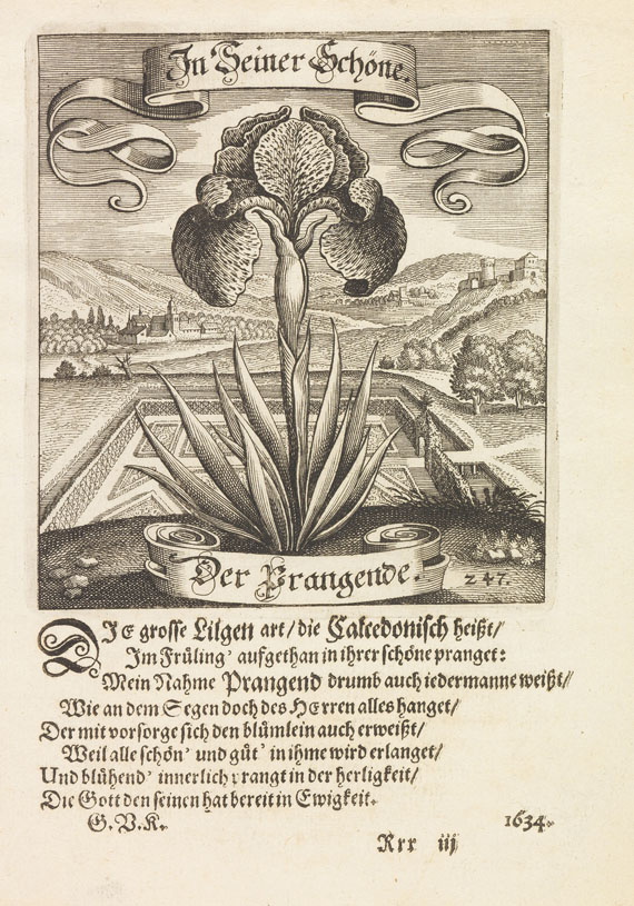 Emblemata - 125 Bll. Emblematische Kupfer (Fruchtbringende Gesellschaft, tlw. kolor.).