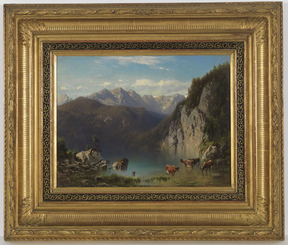 Carl Millner - Der Alpsee bei Hohenschwangau - Frame image
