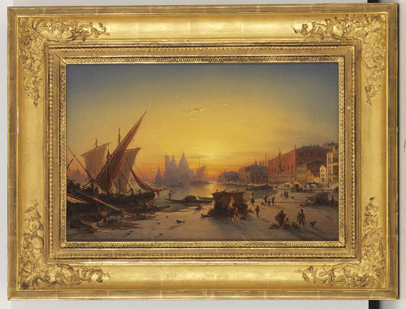 Ludwig Mecklenburg - Venedig im Abendlicht - Frame image
