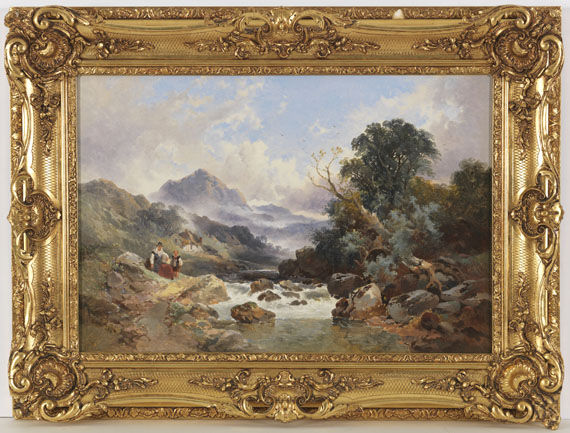 Joseph Horlor - Walisische Berglandschaft - Frame image
