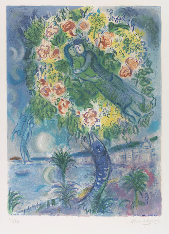 Marc Chagall - Couple et Poisson