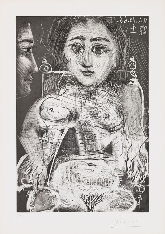 Pablo Picasso - Portrait de Jacqueline au Fauteuil
