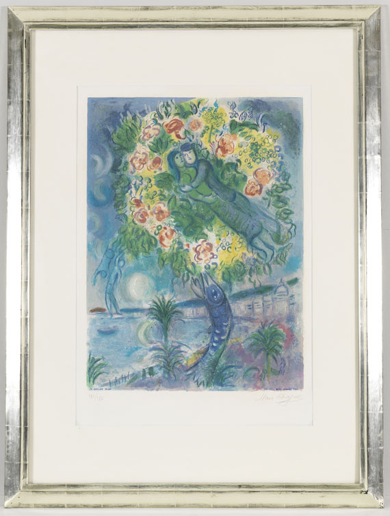 Marc Chagall - Couple et Poisson - Frame image