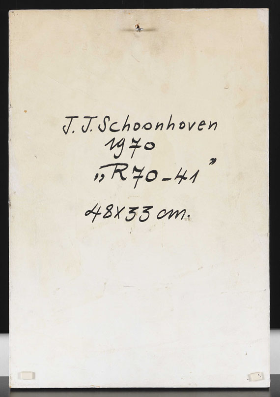 Jan Schoonhoven - R 70-41 - Back side