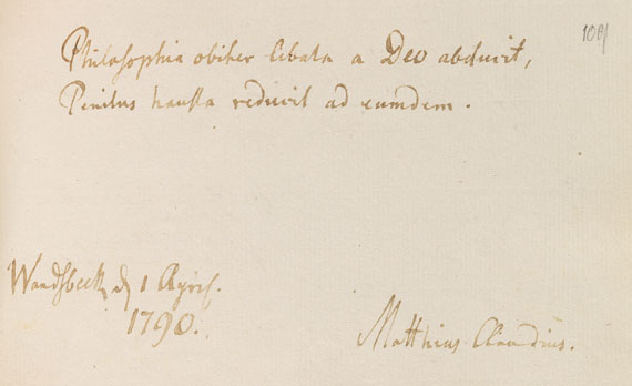 Album amicorum - Stammbuch G. W. Prahmer. 1789-93