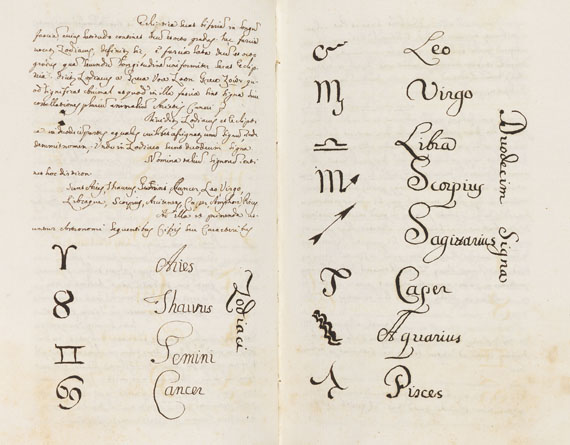 Manuskript - Handschrift Astronomie, Physik, Mathematik. 5 Bde.