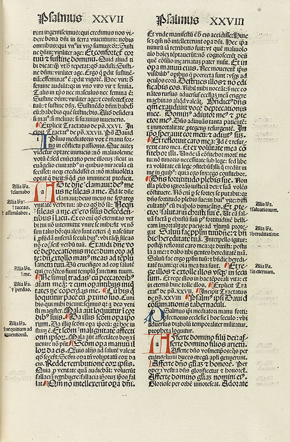 Aurelius Augustinus - Explanatio psalmorum. 1489.