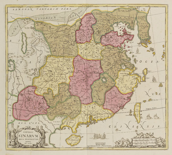 Asien - 5 Bll. China und Provinzen (Valk + Schenk).