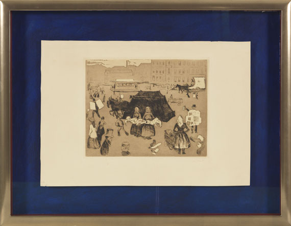Edvard Munch - Der Leichenwagen. Potsdamer Platz - Frame image