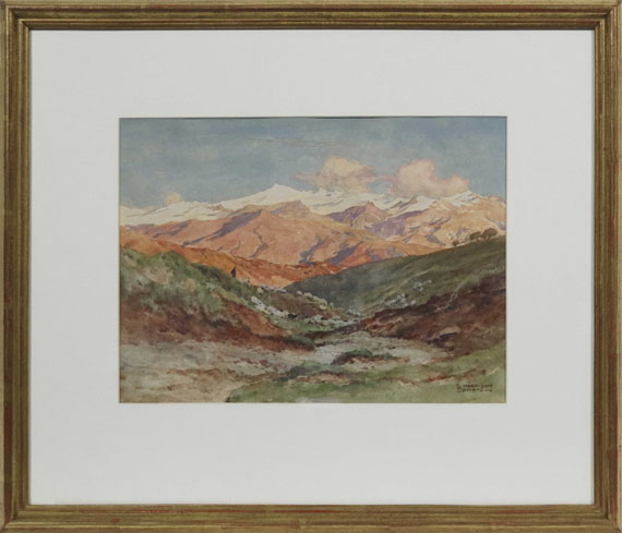 Edward Harrison Compton - Die Sierra Nevada bei Granada - Frame image