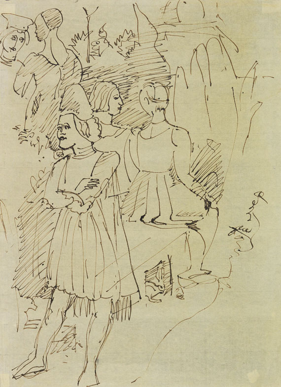Ernst Ludwig Kirchner - Skizze nach der Scuola Ferrarese