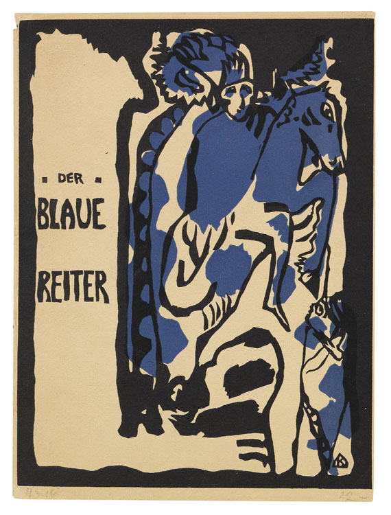 Wassily Kandinsky - Holzschnitt für den Almanach "Der Blaue Reiter"