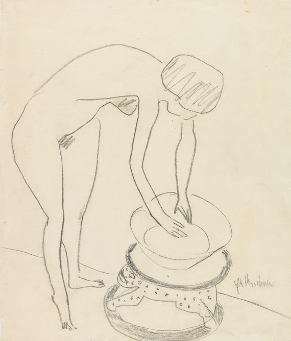 Ernst Ludwig Kirchner - Liegendes Mädchen - 