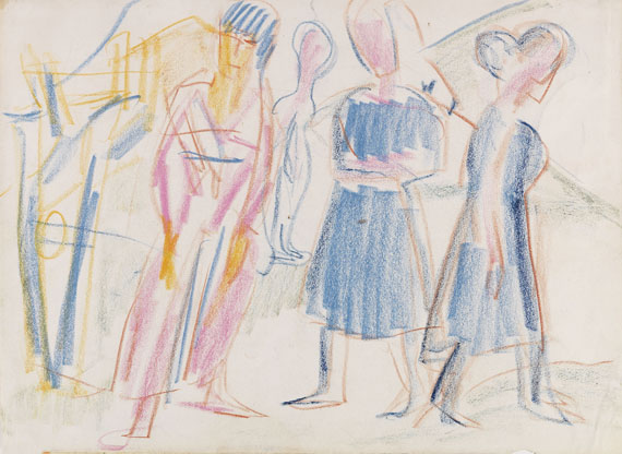 Ernst Ludwig Kirchner - Frauen in Landschaft