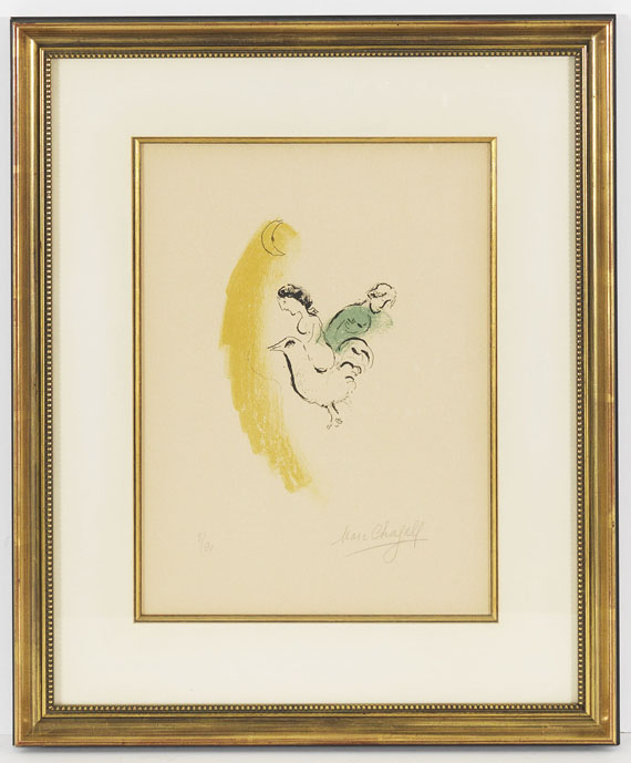 Marc Chagall - Le coq au croissant - Frame image