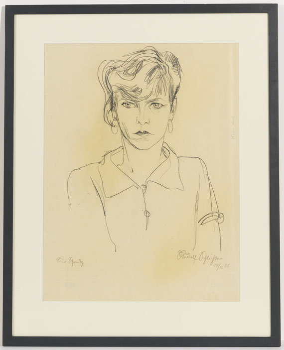 Rudolf Schlichter - Portrait Speedy ("Meine Frau") - Frame image