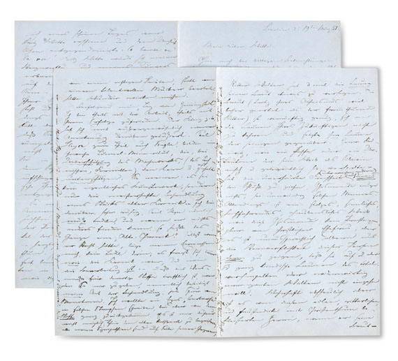 Theodor Fontane - Brief an F. Witte. März 1851