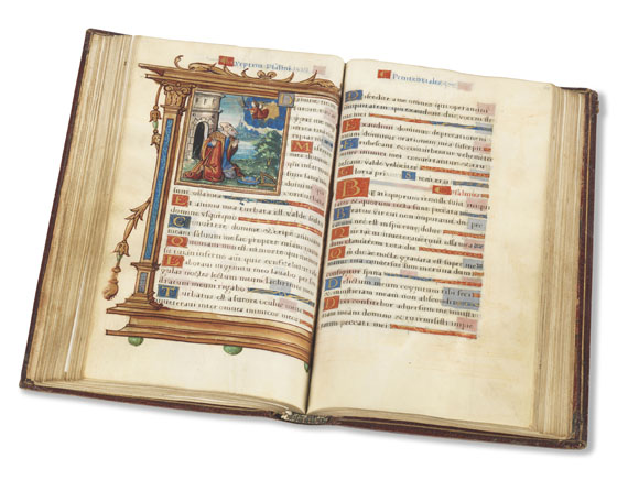 Manuskripte - Stundenbuch. Pergamenthandschrift, Paris um 1520. - 
