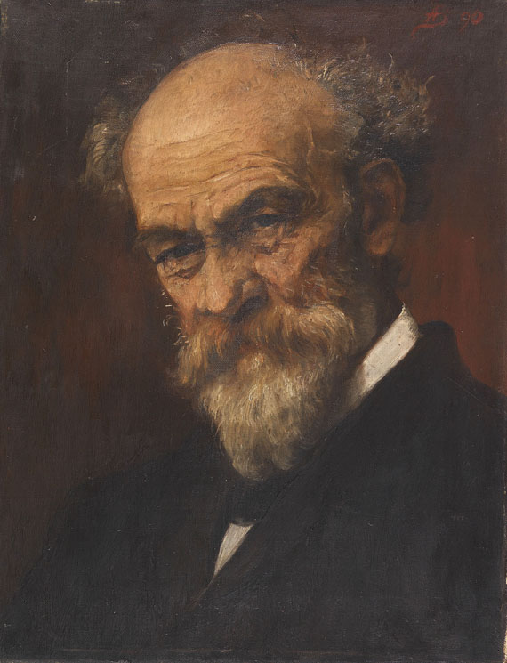 Antonie Boubong - Zugeschrieben - Porträt des Malers Jakob Grünenwald (1821-1896)