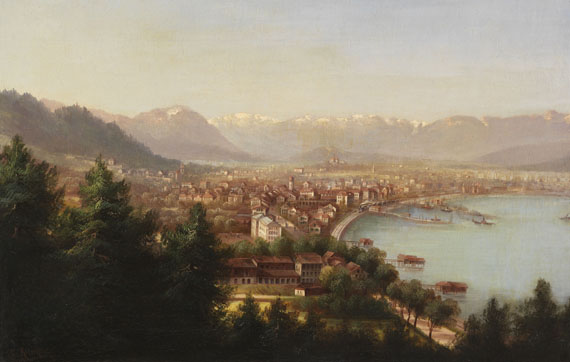 Hubert Sattler - Stadtansicht von Bregenz