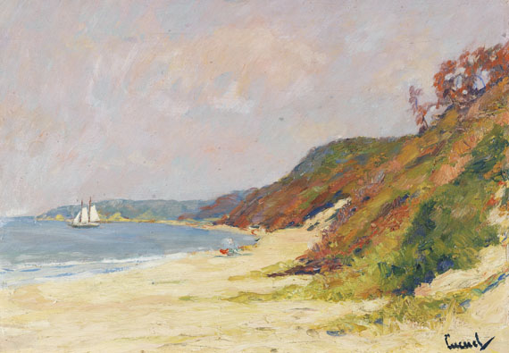 Edward Cucuel - The Beach at Rocky Point, Long Island