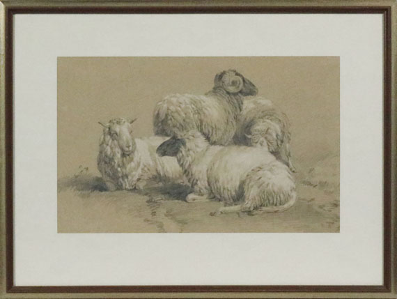 Benno R. Adam - Vier Schafe - Frame image