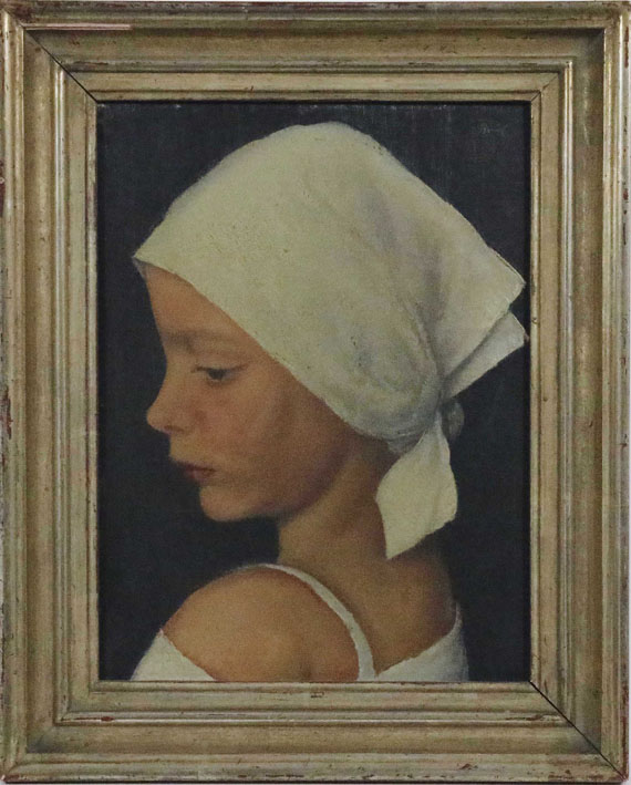 Bruno Breil - Mädchen mit Kopftuch - Frame image