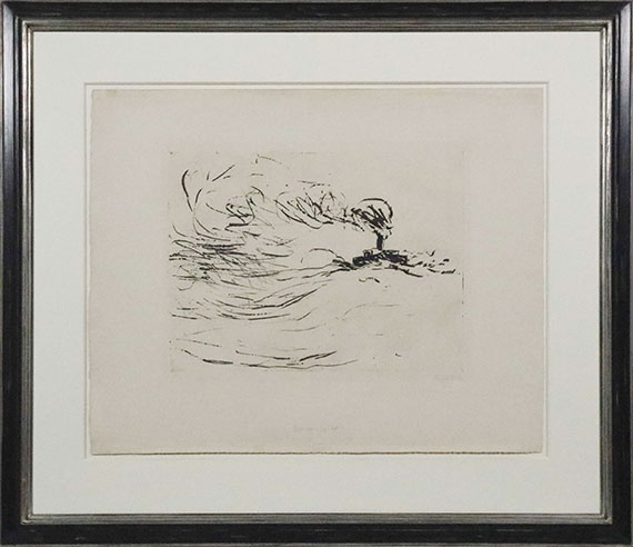 Emil Nolde - Dampfer (gr. hell) - Frame image