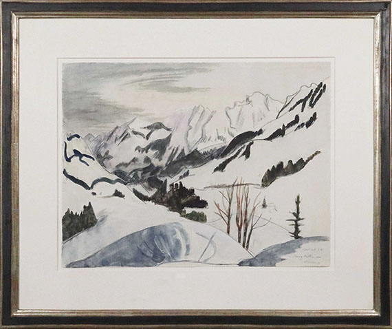 Erich Heckel - Winter im Walsertal - Frame image