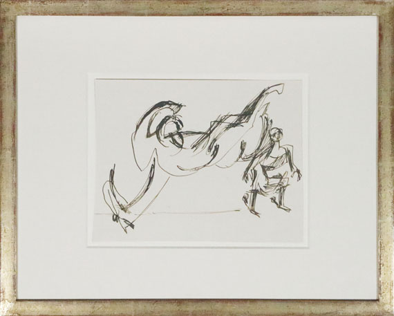 Ernst Ludwig Kirchner - Reiterin vor einem gestürzten Pferd - Frame image