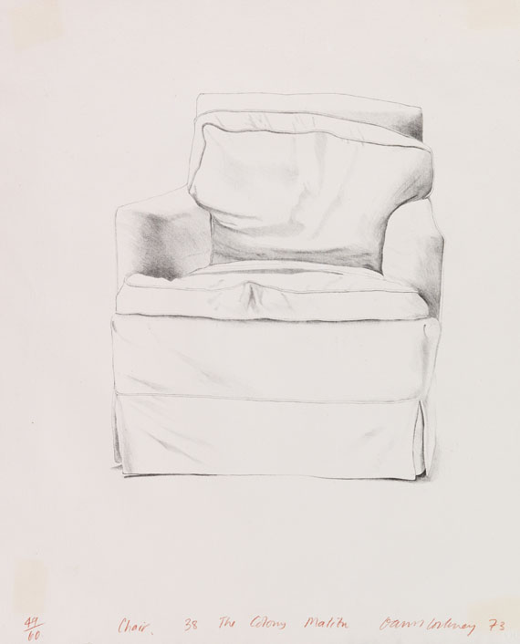 David Hockney - Chair, 38 The Colony, Malibu