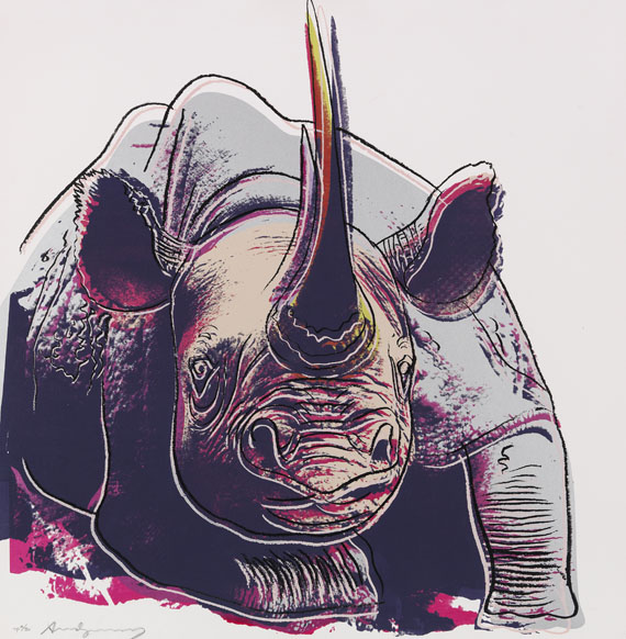 Andy Warhol - Rhinoceros (Endangered Species)