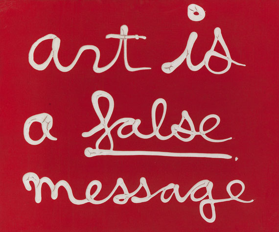 Ben Vautier - Art is a false message