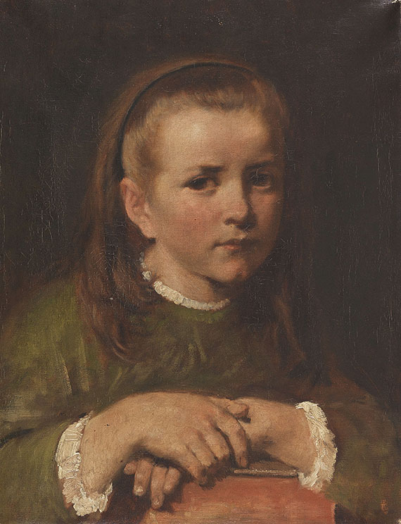 Jakob Grünenwald - Mädchenporträt (Agnes, die Tochter des Künstler)