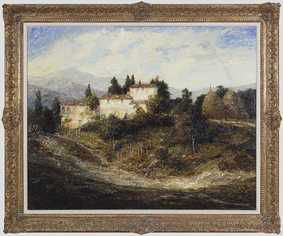 Otto Pippel - Sommerliche Landschaft in der Toscana - Frame image