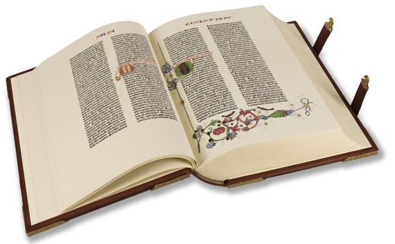 Gutenberg-Bibel - Gutenberg-Bibel. 2 Werke + Kommentarband.