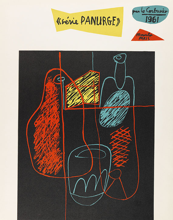  Le Corbusier - Mappenwerk: Série Panurge. Dabei: 2 Bll. Lithografie "Autrement que sur terre" und "Portrait"