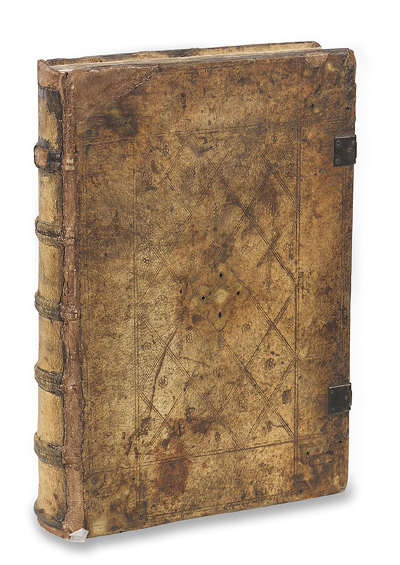 Biblia latina - Sensenschmidt-Bibel, mit Barock-Buchständer.